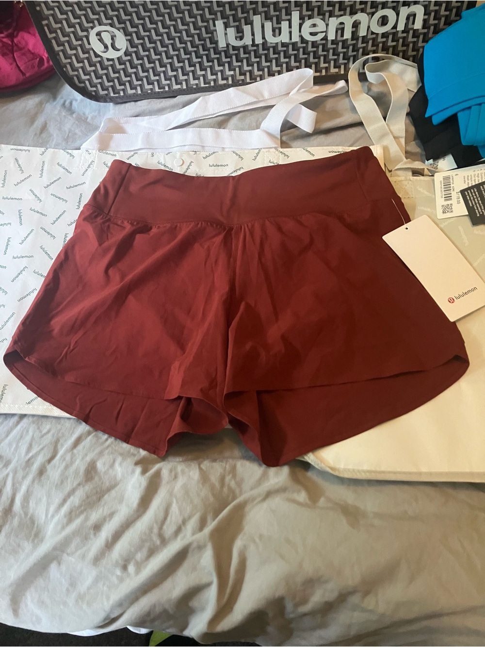 NWT Lululemon Speed Up High-Rise Short 4" *Mesh Vent, S, Cranberry Charm